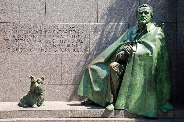 Fala and Franklin Roosevelt Fala and Franklin Roosevelt statue