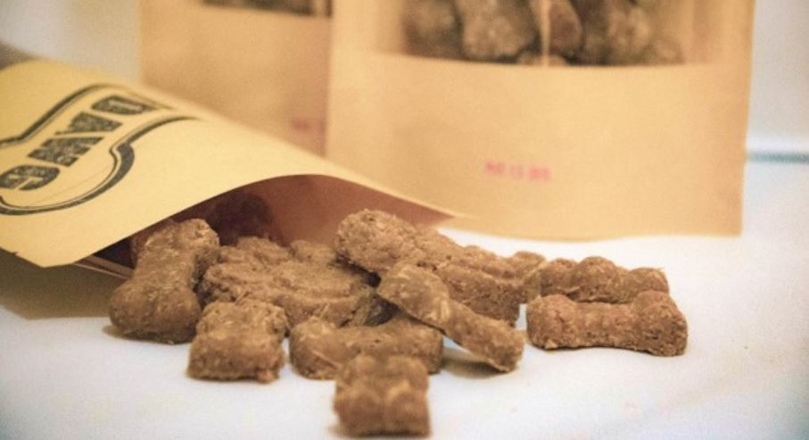 Tasty dog treat RawDawg treats close up